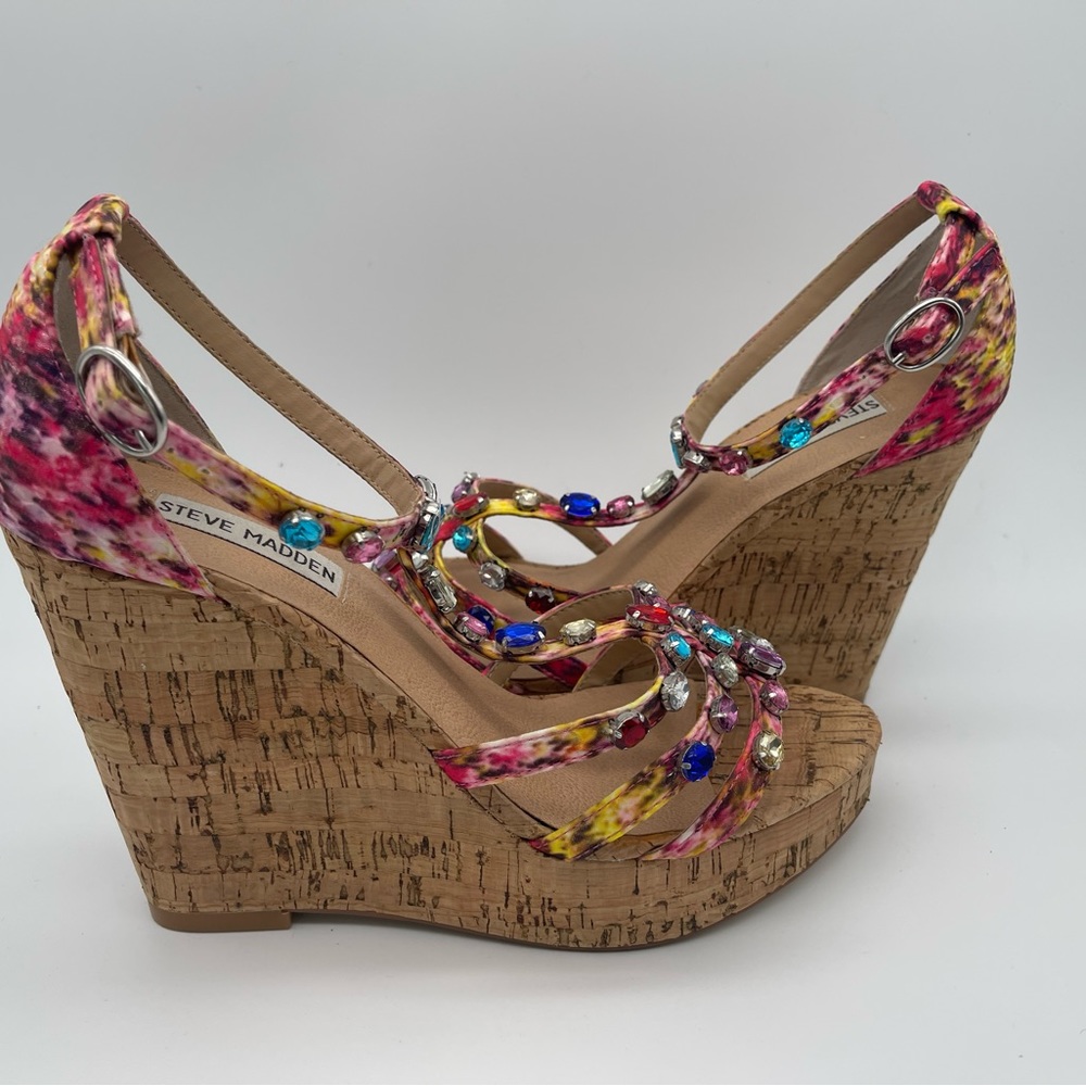 Steve Madden Multicolor Wedges - Picture 2 of 7